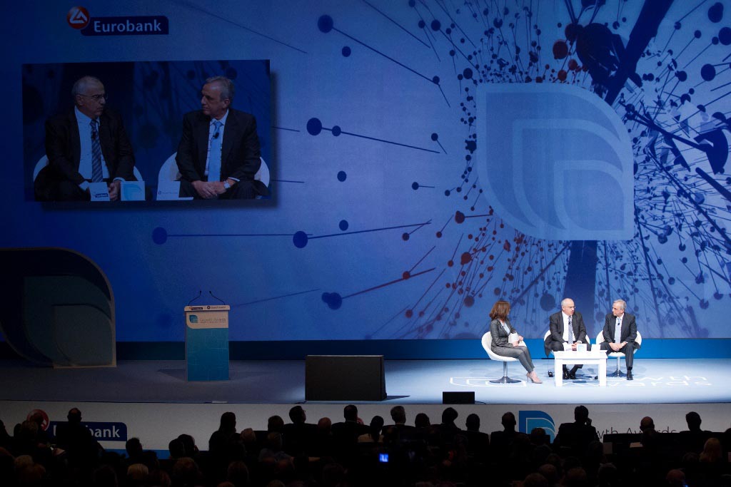 Ο Πρόεδρος του Δ.Σ. της Eurobank κ. Νικόλαος Καραμούζης και ο Διευθύνων Σύμβουλος της Grant Thornton κ. Βασίλης Καζάς